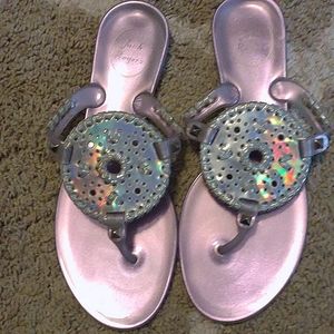 Jack Rogers Size 7 Lavender Metallic